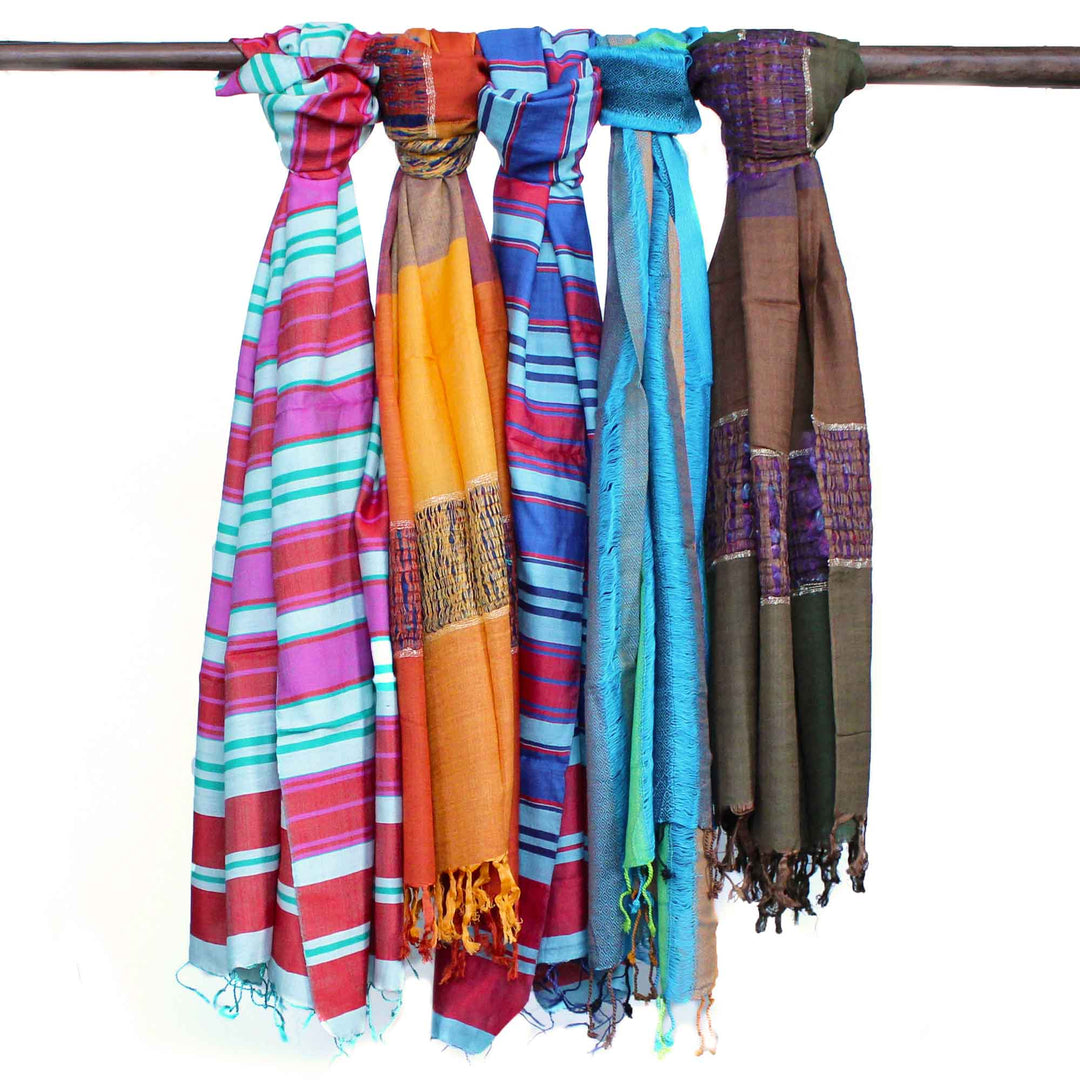 Indian Boho Scarves 71cm x 183cm (Various Designs) - Magnolia the Florist Dive into the world of bohemian grace with our large Indian Boho Scarves. A perfect touch of serenity to your ensemble. Make a bold, elegant statement in your fashion repertoire. These scarves can be worn as scarves, shawls, or creatively styled head wraps, effortlessly adding to your fashion choices. ▪️ Size: 71 x 183 cm (28 x 72 in) ▪️ Material: 100% cotton ▪️ Care Instruction: Hand wash only