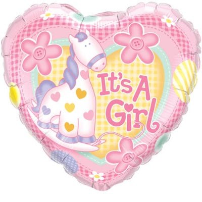 Baby Girl Foil Balloon - Magnolia the Florist This Baby Girl Foil Balloon is the perfect way to give a special touch to the celebration of the arrival of a new baby girl. Its durable and shiny foil construction guarantees long-lasting use. Bring a bit of cheer and joy to any special occasion.