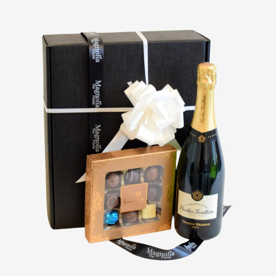 Champagne and Chocolates Gift Set - Magnolia the Florist